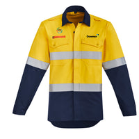 HRC 2 Open Front Shirt         - Yellow-Navy