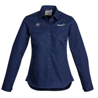 Tradie L-S Shirt Womens - BLUE