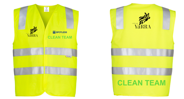 UNISEX HI VIS BASIC VEST - YELLOW