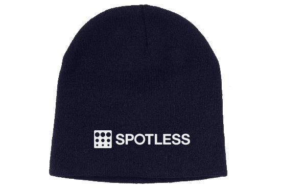 ROLLED DOWN ACRYLIC BEANIE - NAVY