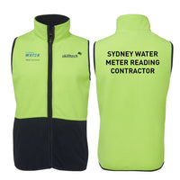 Hi Vis Polar Vest              - Yellow-Navy