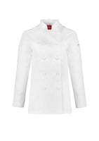 Ladies Chefs Jacket L-S - WHITE