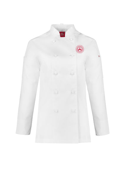 Ladies Chefs Jacket L-S - WHITE