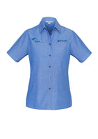 Ladies S-S Chambray Shirt      - CHAMBRAY