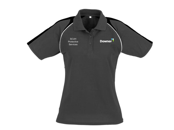 TRITON LADIES POLO  - ASH-BLACK-WHITE