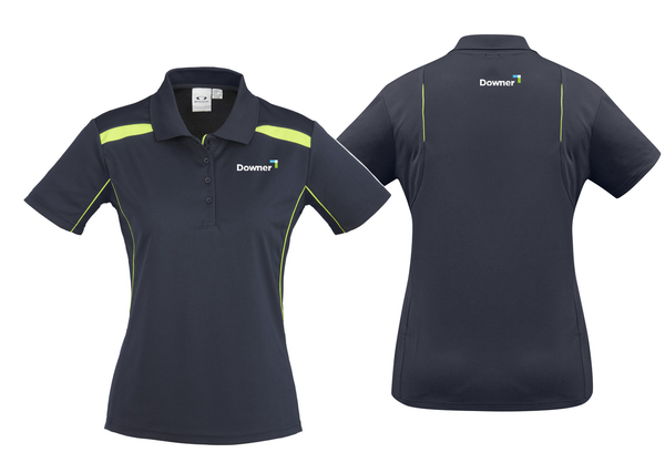 UNITED POLO LADIES - Navy/Lime