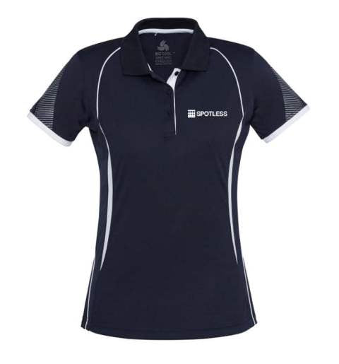 Razor Ladies Polo       - NAVY-WHITE