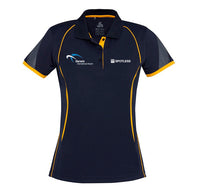 Razor Ladies Polo              - Navy-Gold