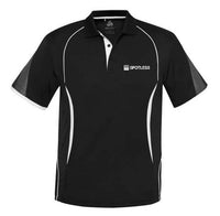 Razor Mens Polo                - BLACK-WHITE