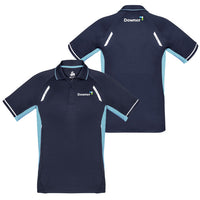 MENS RENEGADE POLO - NAVY/SKY/SILVER