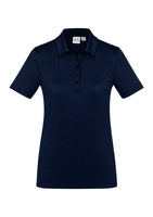 AERO  Ladies Bizcool Marl Polo - NAVY