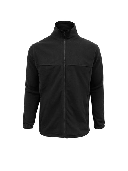 Micro Fleece Mens Jacket – Black