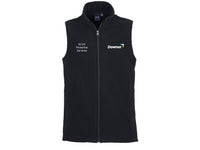 LADIES PLAIN MICRO FLEECE VEST - BLACK