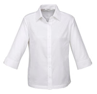 Luxe Ladies 3-4 Shirt - WHITE