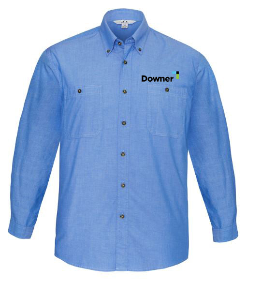 L-S WRINK FREE CHAMBRAY - CHAMBRAY