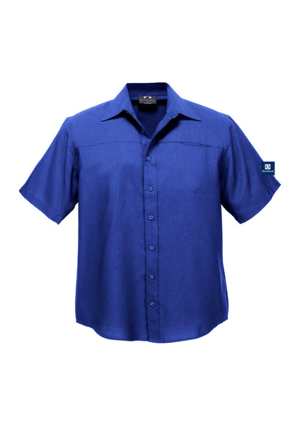 MTO - Oasis Men's Short Sleeve Shirt - ELECTRIC BLUE
