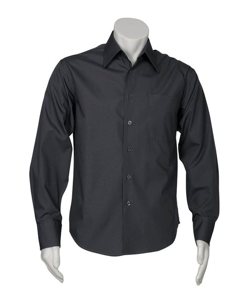 METRO MENS LS SHIRT - CHARCOAL