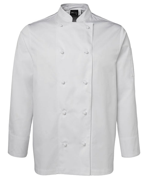 Chefs Jacket White L-S          - WHITE