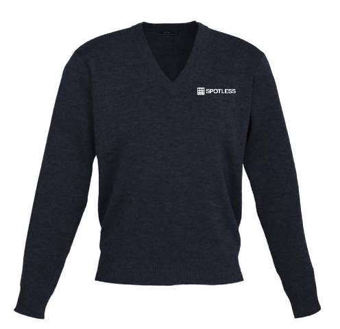 Woolmix Mens Pullover - Navy