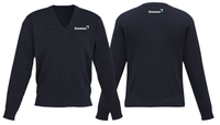 WOOLMIX MENS PULLOVER - NAVY