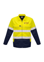 COTTON DRILL JACKET TAPED - YELLOW-NAVY