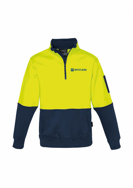 Half Zip Pullover D-O - Yellow-Navy