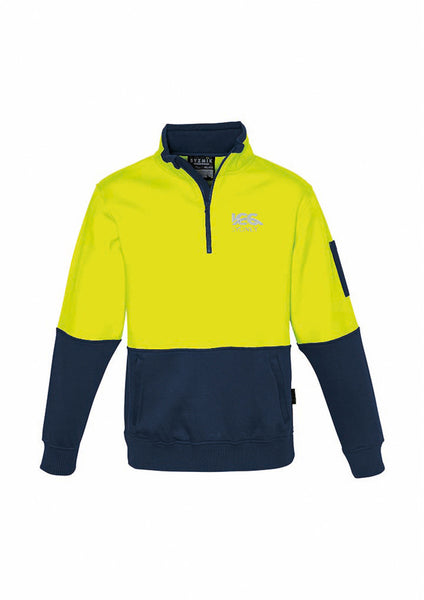 Half Zip Pullover D-O          - Yellow-Navy