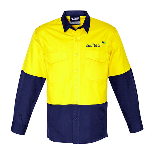Rugged D-O Vented Shirt - Yellow-Navy