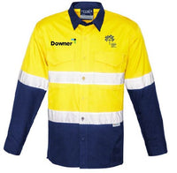 MENS RUGGED COOLING SHIRT - YELLOW/NAVY