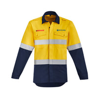 HRC 2 Open Front Shirt         - Yellow-Navy