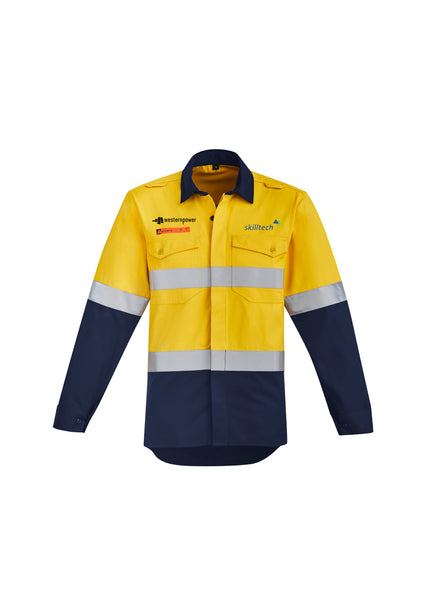 HRC 2 Open Front Shirt         - Yellow-Navy